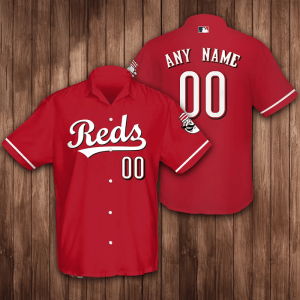 Personalized Cincinnati Reds Baseball 3D Hawaiian Shirt - Red BHS095