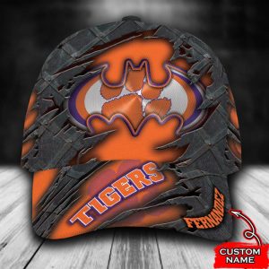 Personalized Clemson Tigers Batman Logo 3D Baseball Cap - Orange CGI1514