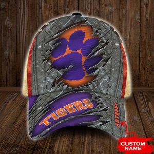 Personalized Clemson Tigers USA Flag 3D Classic Baseball Cap CGI1385