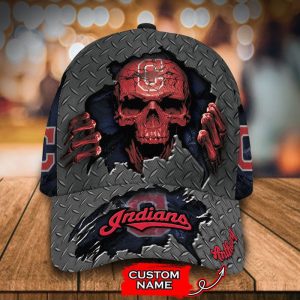 Personalized Cleveland Indians Skeleton 3D Classic Baseball Cap CGI1245