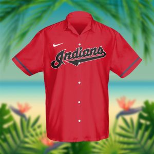 Cleveland Guardians Baseball 3D Hawaiian Shirt - Red BHS060