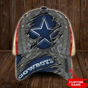 Personalized Dallas Cowboys USA Flag 3D Classic Baseball Cap CGI1964