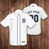Personalized Detroit Tigers Baseball 3D Hawaiian Shirt - White BHS108