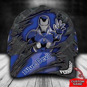 Personalized Duke Blue Devils Iron Man 3D Classic Baseball Cap CGI1362