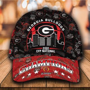 Personalized Georgia Bulldogs College Football Playoff 2021-2022 3D Classic Baseball Cap CGI772