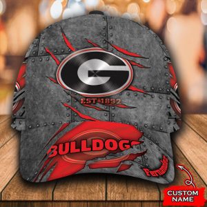 Personalized Georgia Bulldogs Est 1892 3D Baseball Cap - Red CGI1602