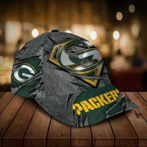 Personalized Green Bay Packers Superman 3D Classic Baseball Cap CGI314 ...