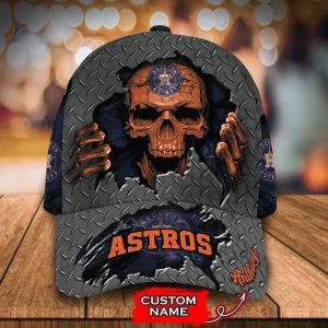 Personalized Houston Astros Skeleton 3D Classic Baseball Cap CGI922