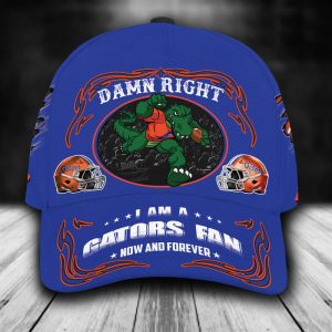 Personalized I Am A Florida Gators Fan Mascot 3D Baseball Cap - Blue CGI1114