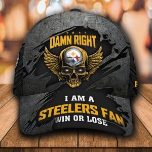 Personalized I Am A Pittsburgh Steelers Fan 3D Baseball Cap CGI1490