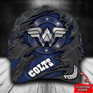 Personalized Indianapolis Colts Wonder Woman Logo 3D Baseball Cap - Navy CGI1755