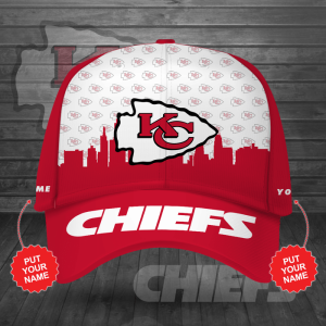 Personalized Kansas City Chiefs Football Team 3D Baseball Cap-Red CGI1983