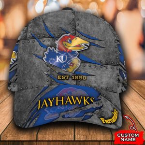 Personalized Kansas Jayhawks 3D Classic Baseball Cap CGI1154