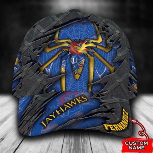 Personalized Kansas Jayhawks Spiderman 3D Classic Baseball Cap CGI762