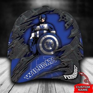 Personalized Kentucky Wildcats Captain America 3D Classic Baseball Cap CGI1432