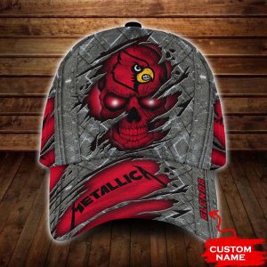Personalized Louisville Cardinals Metallica Band 3D Classic Baseball Cap CGI1425