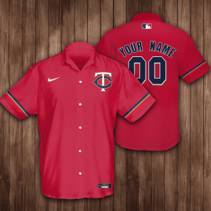Personalized Minnesota Twins Baseball 3D Hawaiian Shirt - Red BHS071
