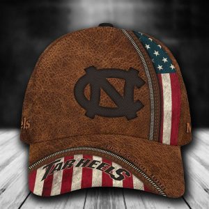 Personalized North Carolina Tar Heels USA Flag Zipper 3D Classic Baseball Cap CGI912