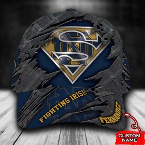 Personalized Notre Dame Fighting Irish Superman 3D Classic Baseball Cap CGI1294