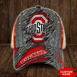 Personalized Ohio State Buckeyes USA Flag 3D Classic Baseball Cap CGI724