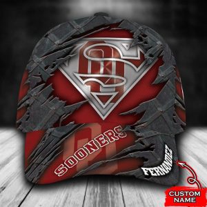 Personalized Oklahoma Sooners Superman 3D Classic Baseball Cap CGI766