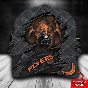 Personalized Philadelphia Flyers Skull Dragon 3D Classic Baseball Cap CGI208