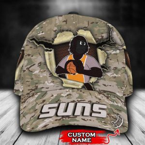 Personalized Phoenix Suns Camo Mascot NBA 3D Classic Baseball Cap CGI846