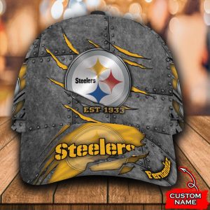 Personalized Pittsburgh Steelers 3D Baseball Cap - Yellow CGI1731