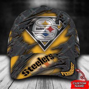 Personalized Pittsburgh Steelers Superman Logo 3D Baseball Cap - Yellow CGI1836