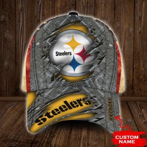 Personalized Pittsburgh Steelers USA Flag 3D Classic Baseball Cap CGI1316