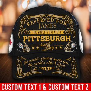 Personalized Pittsburgh Steelers World's Greatest Fan 3D Classic Baseball Cap CGI292