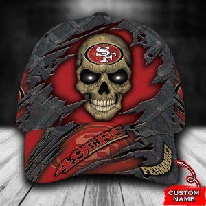 Personalized San Francisco 49Ers Skull 3D Classic Baseball Cap CGI1833