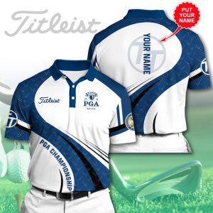 Pga Championship Titleist Polo Shirt Golf Shirt 3D PLS036