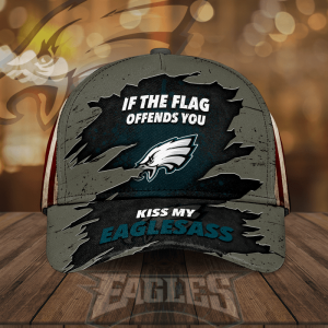 Philadelphia Eagles If The Flag Offends You Kiss My Eaglesass 3D Classic Baseball Cap/Hat CGI2193