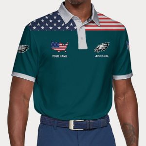 Philadelphia Eagles Polo Shirt Golf Shirt 3D PLS1819