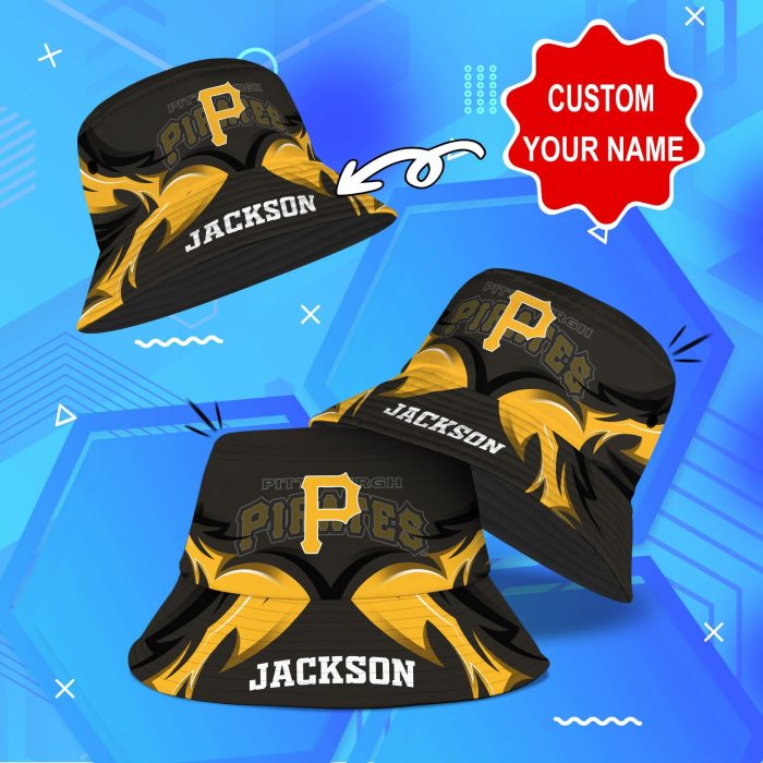 Pittsburgh Pirates MLB Bucket Hat Personalized SBH186