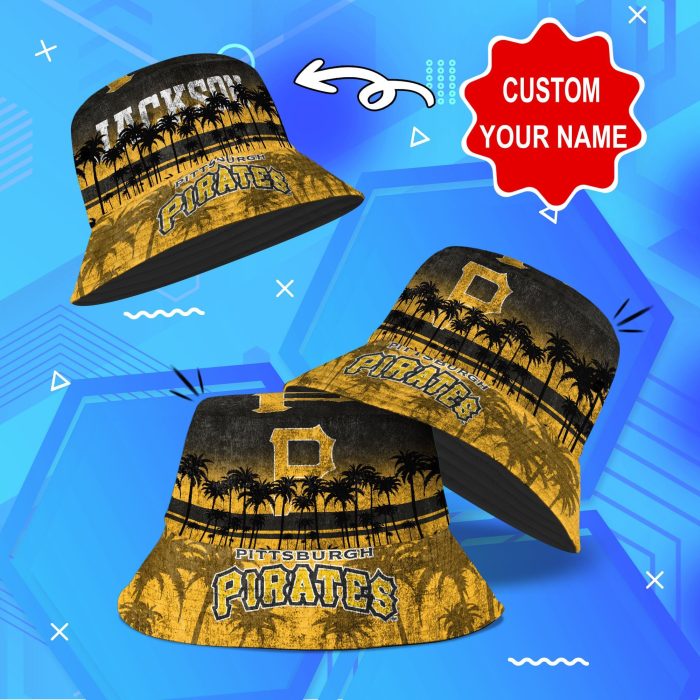 Pittsburgh Pirates MLB Bucket Hat Personalized SBH249
