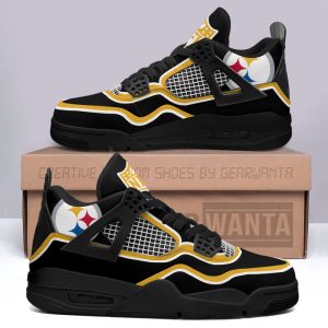 Pittsburgh Steelers Jordan 4 Sneakers Custom Shoes Personalized Shoes For Fans JD110