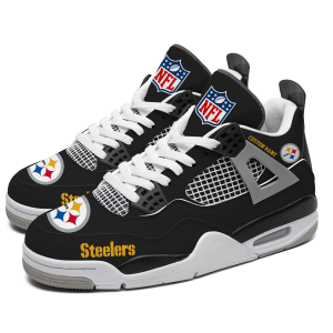 Pittsburgh Steelers NFL Custom Name Jordan 4 Shoes Personalized Sneaker For Fan J4052