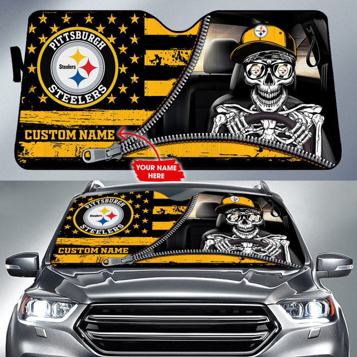 Pittsburgh Steelers NFL Football Team Car Sun Shade CSS0693