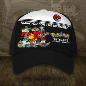 Pokemon 25 Years Anniversary 3D Baseball Cap/Hat CGI2170