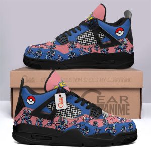 Pokemon Greninja Jordan 4 Sneakers Custom Anime Shoes JD236