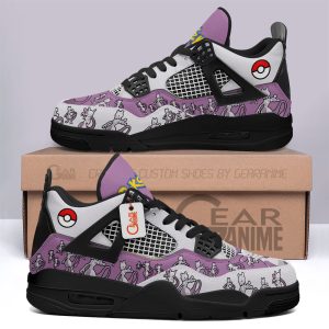 Pokemon Mewtwo Jordan 4 Sneakers Custom Anime Shoes JD227