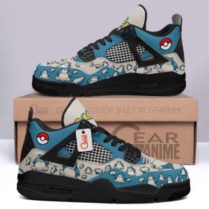 Pokemon Snorlax Jordan 4 Sneakers Custom Anime Shoes JD225