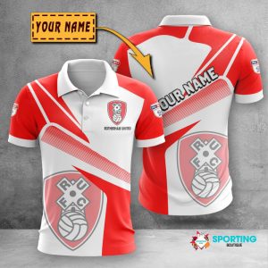 Rotherham United Polo Shirt Golf Shirt 3D PLS385