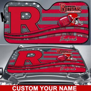 Rutgers Scarlet Knights NCAA Car Sun Shade CSS0550