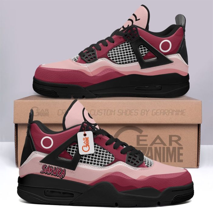 Sakura Haruno Jordan 4 Sneakers Personalized Anime Shoes JD574