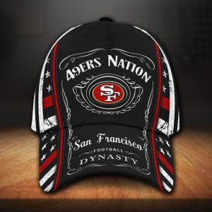San Francisco 49Ers Jack Daniel 3D Baseball Cap - Black CGI413