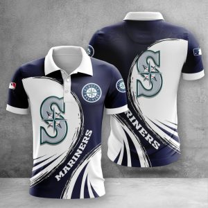 Seattle Mariners Polo Shirt Golf Shirt 3D PLS2379