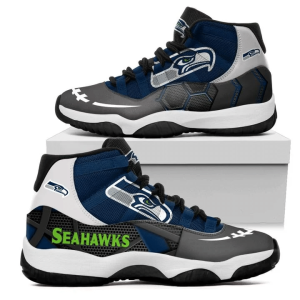 Seattle Seahawks NFL 3D Air Jordan 11 Sneaker JD110375